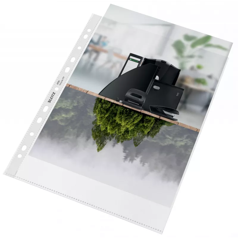 Leitz Recycle A4 Kišenė, 210 x 297 mm (A4), Skaidri, Polipropilenas (PP), Portretinė, 0.1 mm, 230 mm