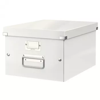 Leitz Click & Store WOW vidutinė laikymo dėžė, balta, kartoninė, 16,7 L, 265 x 335 x 188 mm, 900 g, 1 vnt.