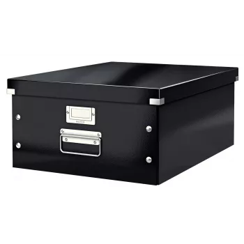 Leitz Click & Store WOW didelė laikymo dėžė, juoda, kartonas, 369 mm, 482 mm, 200 mm, 1.28 kg