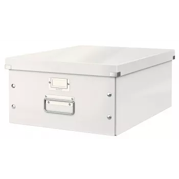 Leitz Click & Store WOW didelė laikymo dėžė, balta, kartoninė, 369 mm x 482 mm x 200 mm