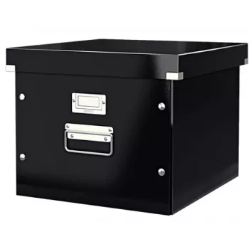 Leitz Click & Store WOW dėžė bylų segtuvams, juoda, kartonas, 357 mm, 285 mm, 367 mm, 1.21 kg