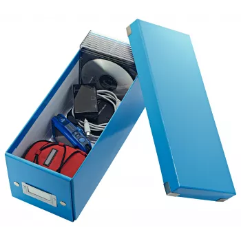 Leitz Click & Store WOW dėžutė CD laikymui, mėlyna, kartonas, 143 mm, 352 mm, 136 mm, 440 g