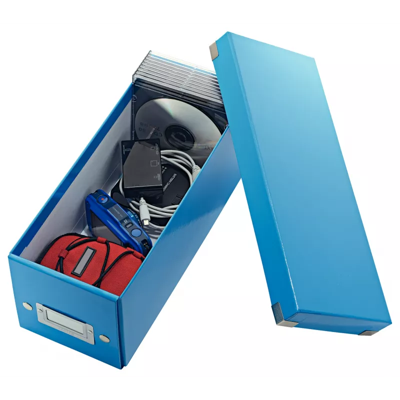 Leitz Click & Store WOW dėžutė CD laikymui, mėlyna, kartonas, 143 mm, 352 mm, 136 mm, 440 g