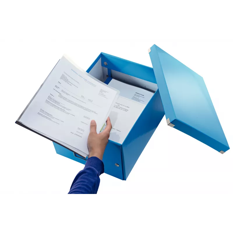 Leitz Click & Store WOW vidutinė laikymo dėžė, mėlyna, kartoninė, 16,7 L