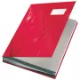 Leitz Design Signature Book 18 skyrikliais A4, raudona, kartonas