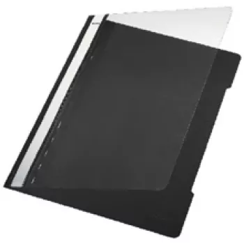 Leitz standartinis plastikinis aplankalas juodas A4 PVC (25)