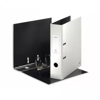 Leitz Lever Arch File 180° WOW POB/Laminuotas A4/80mm, A4, Kartonas, Balta, 600 lapų, 8 cm, 80 mm