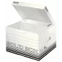Leitz 61180001 kartoninė dėžė dokumentams, juoda, balta