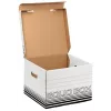Leitz 61180001 kartoninė dėžė dokumentams, juoda, balta