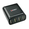 Lindy 60m 4 prievadų USB 2.0 Cat.6 prailgintuvas