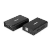 Lindy 100m 2 prievadų USB 2.0 Cat. 6 prailgintuvas, AV siųstuvas ir imtuvas, 100 m, laidinis, juodas