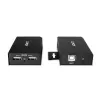 Lindy 100m 2 prievadų USB 2.0 Cat. 6 prailgintuvas, AV siųstuvas ir imtuvas, 100 m, laidinis, juodas