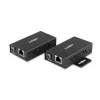 Lindy 100m 2 prievadų USB 2.0 Cat. 6 prailgintuvas, AV siųstuvas ir imtuvas, 100 m, laidinis, juodas