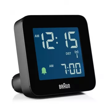 Braun BC09-DCF skaitmeninis žadintuvas su DCF radijo laiku, juodas