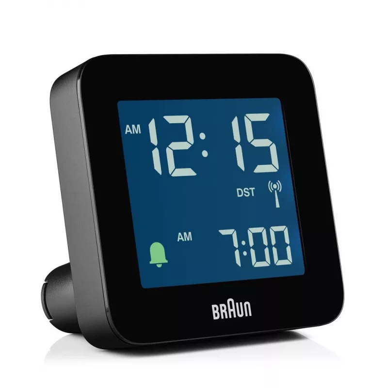 Braun BC09-DCF skaitmeninis žadintuvas su DCF radijo laiku, juodas
