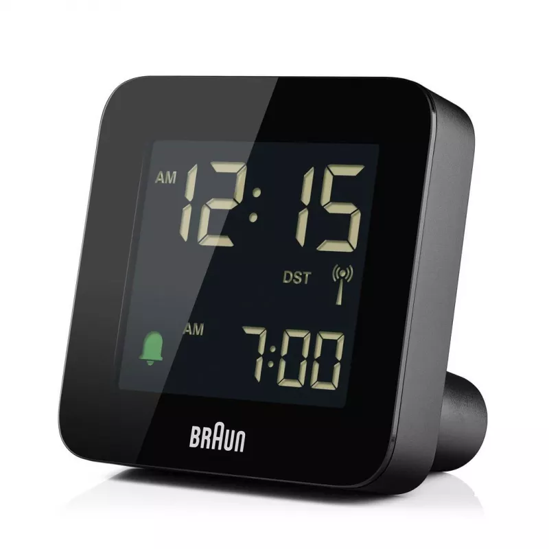 Braun BC09-DCF skaitmeninis žadintuvas su DCF radijo laiku, juodas