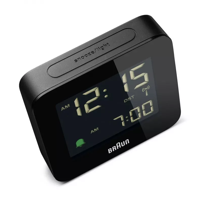 Braun BC09-DCF skaitmeninis žadintuvas su DCF radijo laiku, juodas