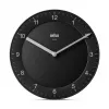 Braun BC 06 B juodos spalvos kvarcinis sieninis laikrodis, apvalus, 20 cm