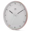 Sieninis laikrodis BRAUN BC 17 PW DCF – analoginis DCF radijo valdomas laikrodis, rožinės ir baltos spalvos