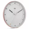 Sieninis laikrodis BRAUN BC 17 PW DCF – analoginis DCF radijo valdomas laikrodis, rožinės ir baltos spalvos