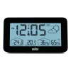 BRAUN BC13BP-DCF signalinis laikrodis, juodas