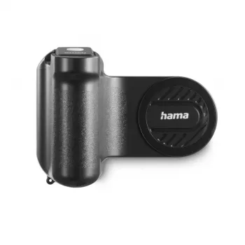 Laikiklis HAMA MagGrip Grip – magnetinis laikiklis išmaniesiems telefonams, plastikinis, juodas, 130×50×100 mm