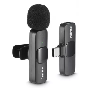 Hama Smart Wireless belaidis segamasis mikrofonas (juodas)