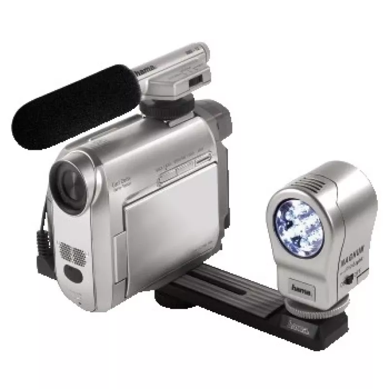 Hama LED lempa „Magnum DigiLight“ vaizdo kameros blykstė sidabrinė