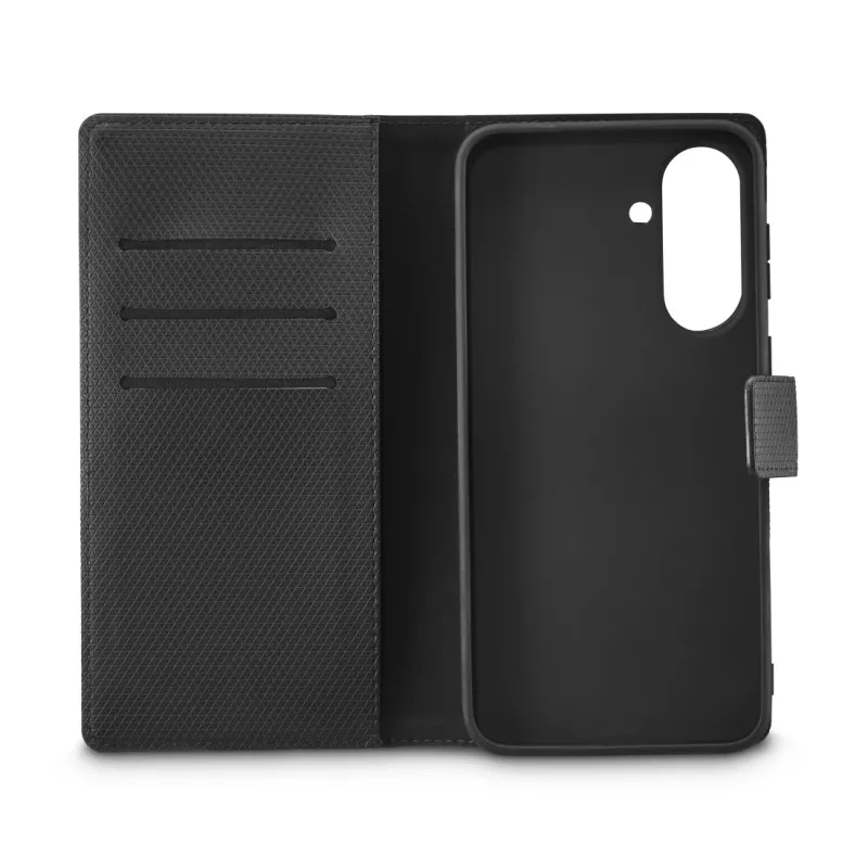 Mobilaus telefono dėklas Black Rock 00037343 — knygelė piniginė, skirta Samsung Galaxy A37 5G, juoda, 1 vnt.