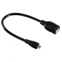 Hama USB 2.0 adapterio laidas USB A (vyriškas) į Micro-USB B (moteriškas) 0,15 m juodas