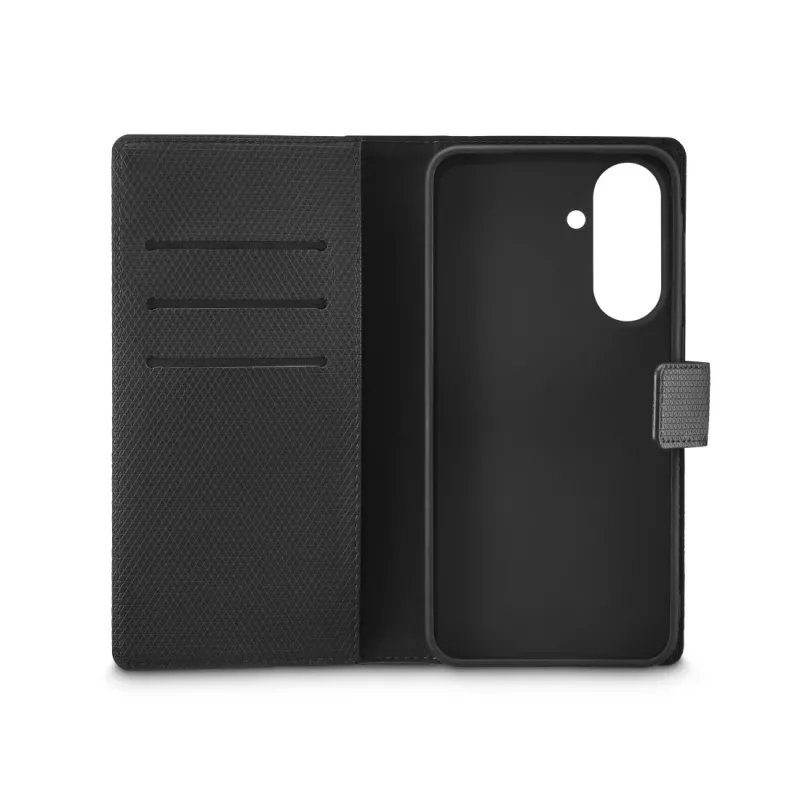 Dėklas Samsung Galaxy A57 5G black rock Booklet 2-1 juodas
