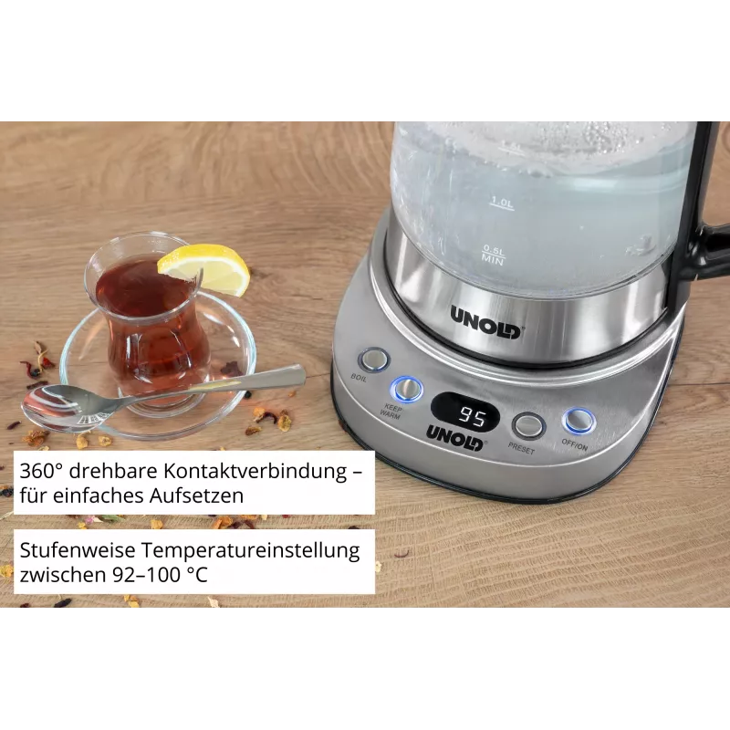 Unold 18215 Samowar Selin elektrinis virdulys 1,7 L 1800 W Nerūdijantis plienas