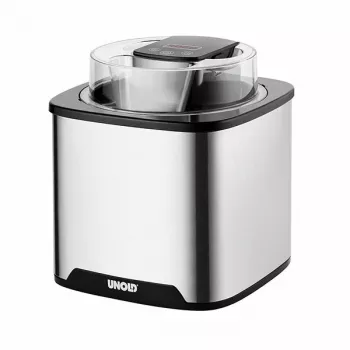 Unold ledų gaminimo aparatas Gelato 1.5 L, tradicinis, 1 dubuo, juodas, nerūdijantis plienas, 30 min, LCD