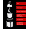 Unold ledų gaminimo aparatas Gelato 1.5 L, tradicinis, 1 dubuo, juodas, nerūdijantis plienas, 30 min, LCD