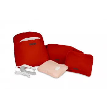 Unold Wärmi Premium Set - Elektrinis karšto vandens butelis 86023, 380 W, raudonas