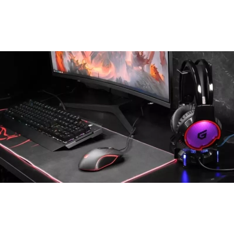 Mechaninė žaidimų klaviatūra Conceptronic KRONIC, RGB, vokiškas išdėstymas