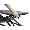 Equip 650840 reguliuojamas stalo pakėlimo stovas juodas