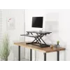 Equip 650840 reguliuojamas stalo pakėlimo stovas juodas