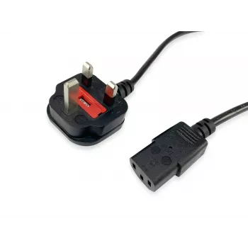 Maitinimo laidas Equip 112300 Juodas 2 m BS 1363 C13 jungtis