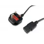 Maitinimo laidas Equip 112300 Juodas 2 m BS 1363 C13 jungtis
