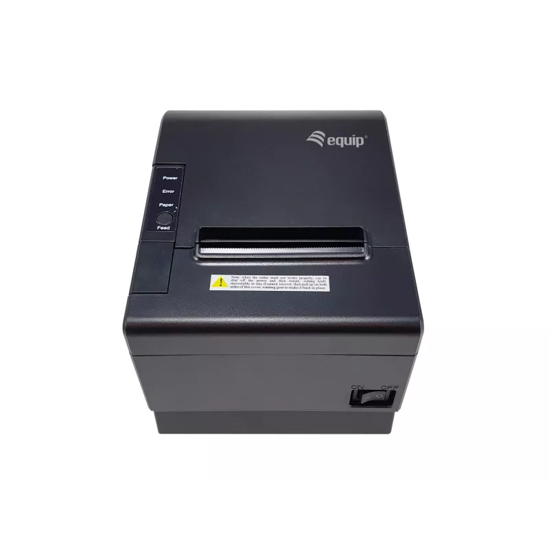 Equip 80 mm terminis kvitų spausdintuvas su automatiniu pjaustytuvu, USB / Bluetooth / WiFi / stalčiui