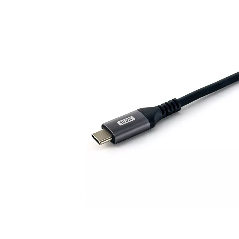 Equip USB 2.0 C į C 90° kampuotas laidas, M/M, 2,0 m, 100W su Emark lustu