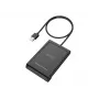 Conceptronic BIAN11B Dviejų sąsajų išmaniųjų kortelių skaitytuvas, USB 2.0, NFC, 1 m, juodas, 100 g