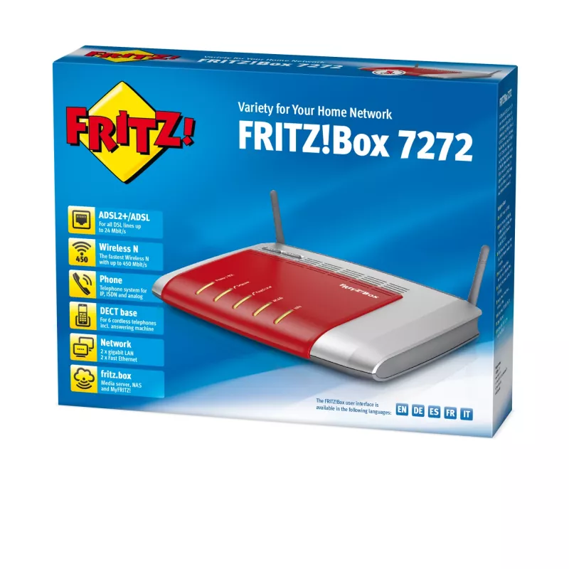 FRITZ!Box 7272 International belaidis maršrutizatorius Gigabit Ethernet
