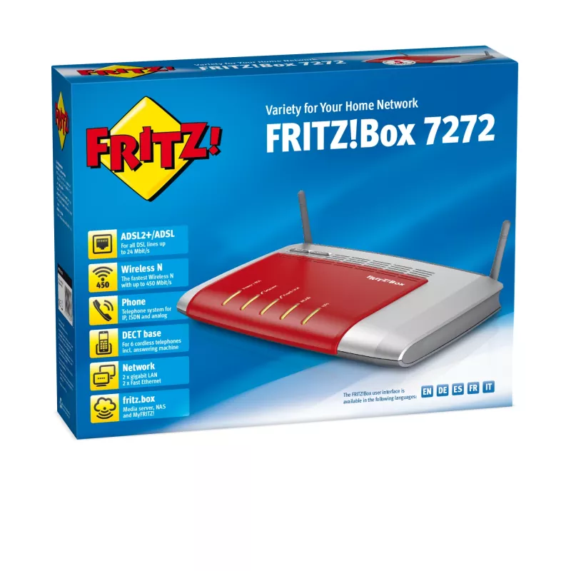 FRITZ!Box 7272 International belaidis maršrutizatorius Gigabit Ethernet