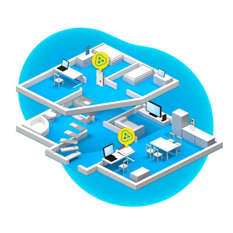 WiFi stiprintuvas AVM FRITZ!Repeater 2400 Edition International — 1733 Mbit/s, 1× Gigabit Ethernet, IEEE 802.11ac/n
