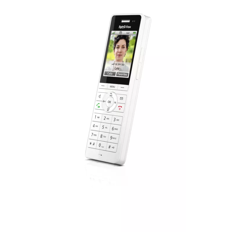 DECT belaidis ragelis FRITZ X6 baltas International – garsiakalbis, atsakiklis, 100 įrašų telefonų knyga