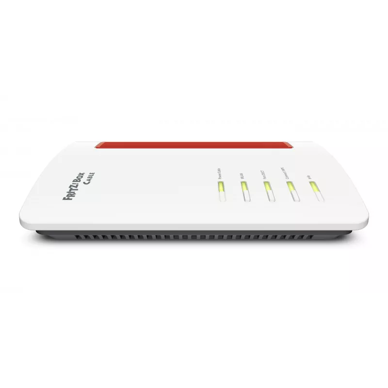 FRITZ!Box 6670 Cable Edition International belaidis maršrutizatorius 2.5 Gigabit Ethernet dviejų juostų (2,4 GHz / 5 GHz) Raudona, Balta