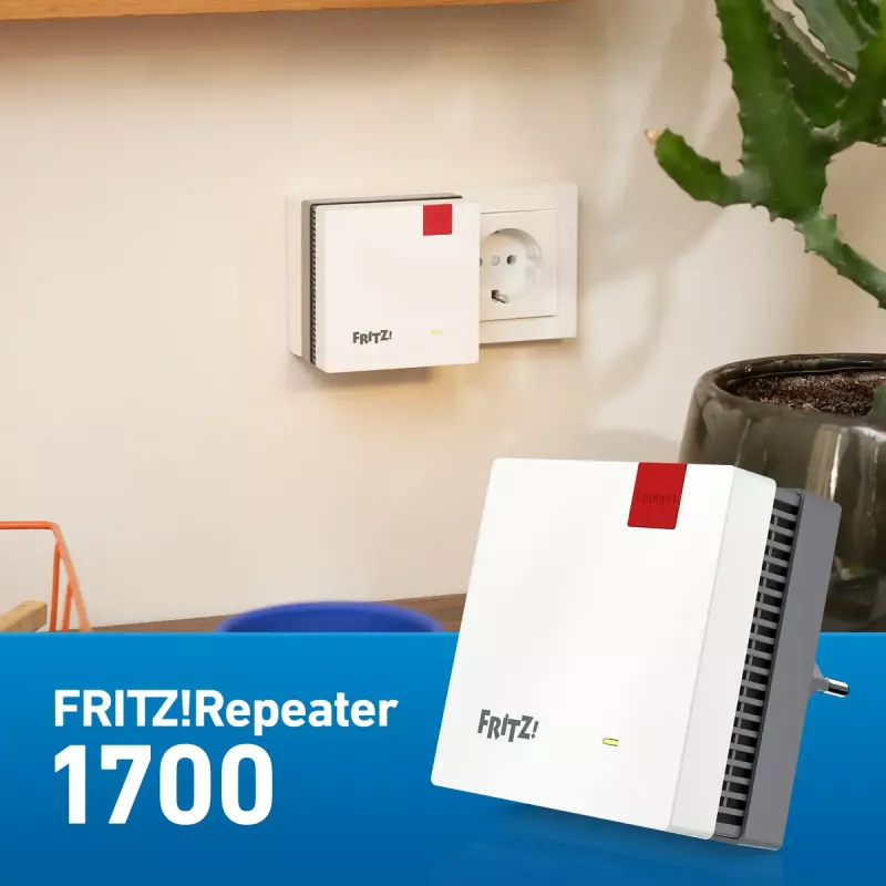 FRITZREPEATER 1700 EDITION INTERNATIONAL belaidžio tinklo kartotuvas, baltas