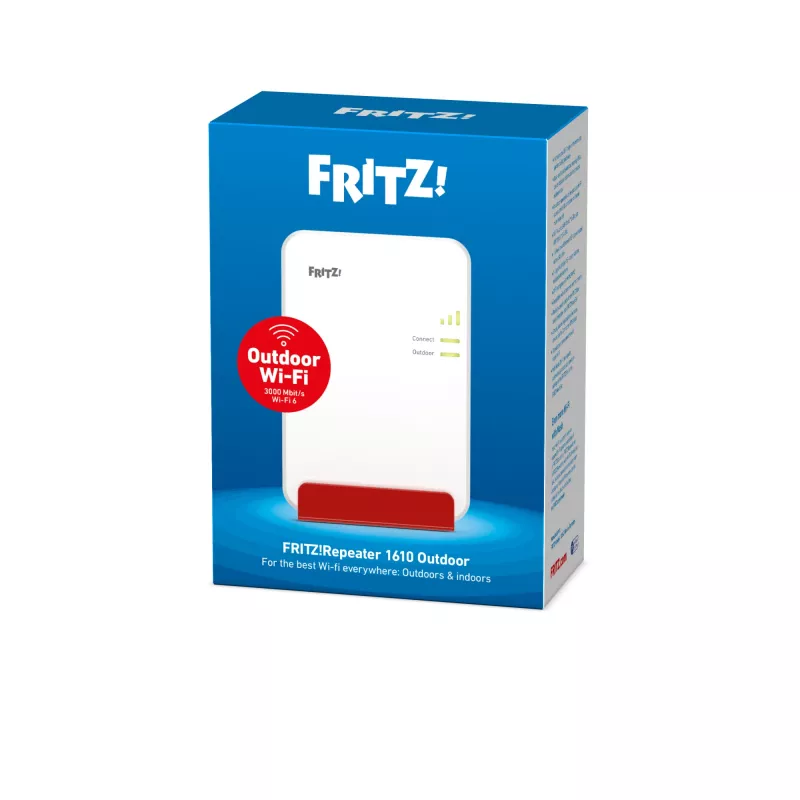 Wi-Fi stiprintuvas FRITZ 1610 Outdoor, 3000 Mbit/s, balta